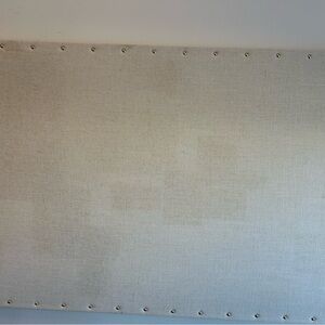 Sugar Paper Beige Fabric Pinboard with Gold Studded Edges